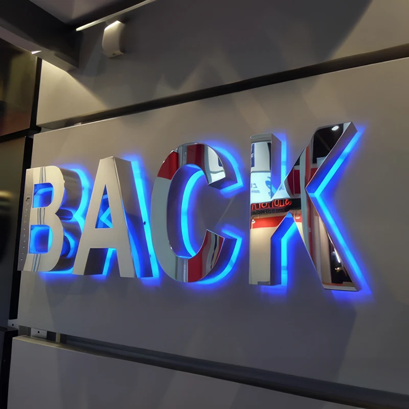 outdoor store Company brand logo 3D Led letter sign backlit business led signs business signs logo outdoor