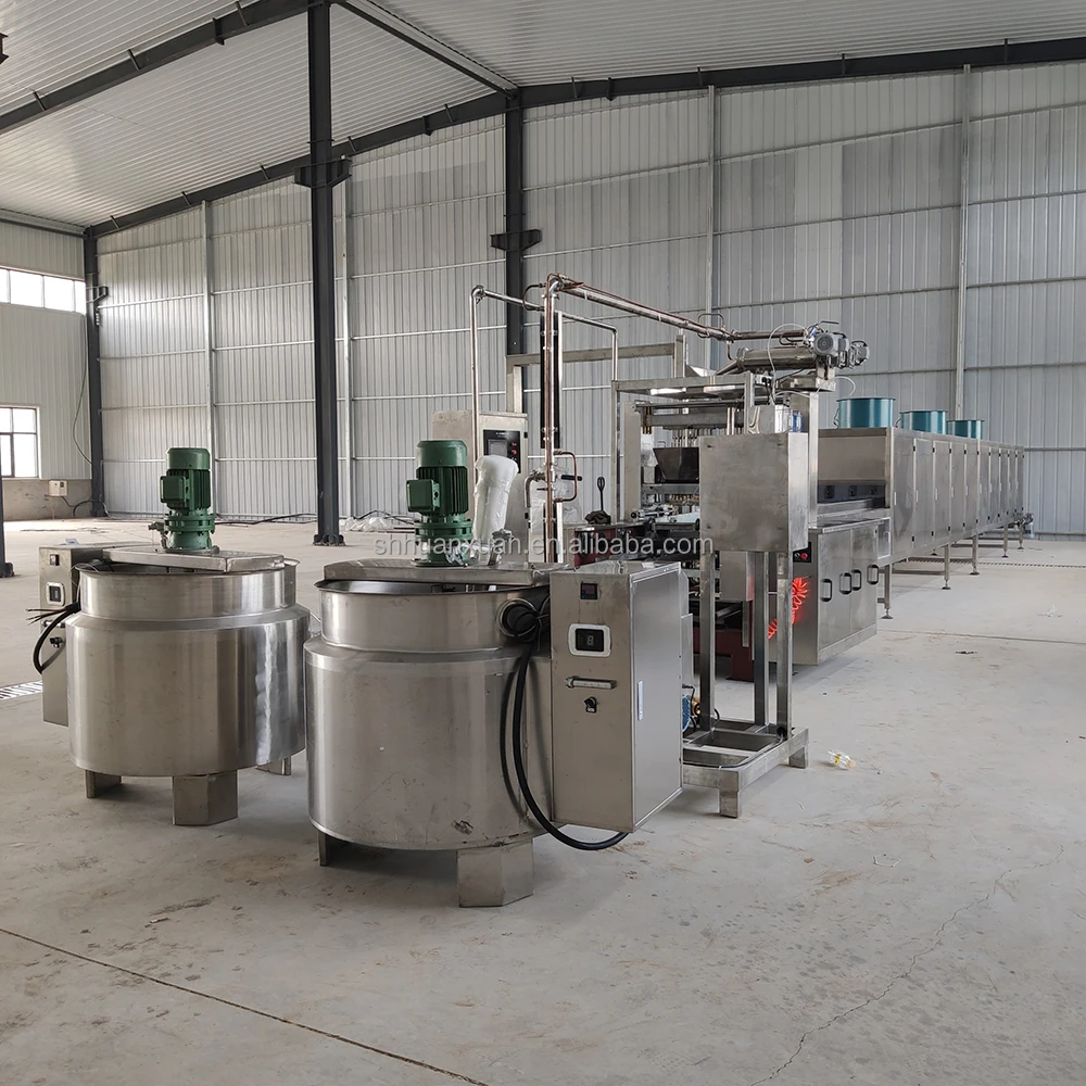 HX-300 Flavor Gummy square Vitamins Making Machinery Supplier Center Filling Candy machine Production Line