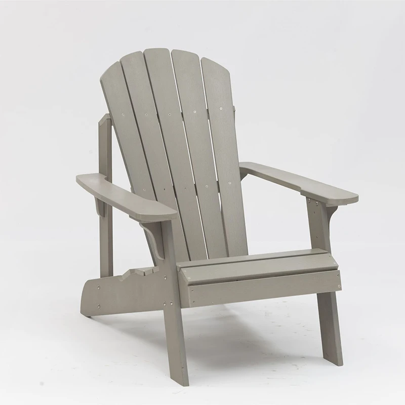 Outdoor Adirondack Chair Lounger All Weather Fade Resistant Plastic Wood Garden Chair