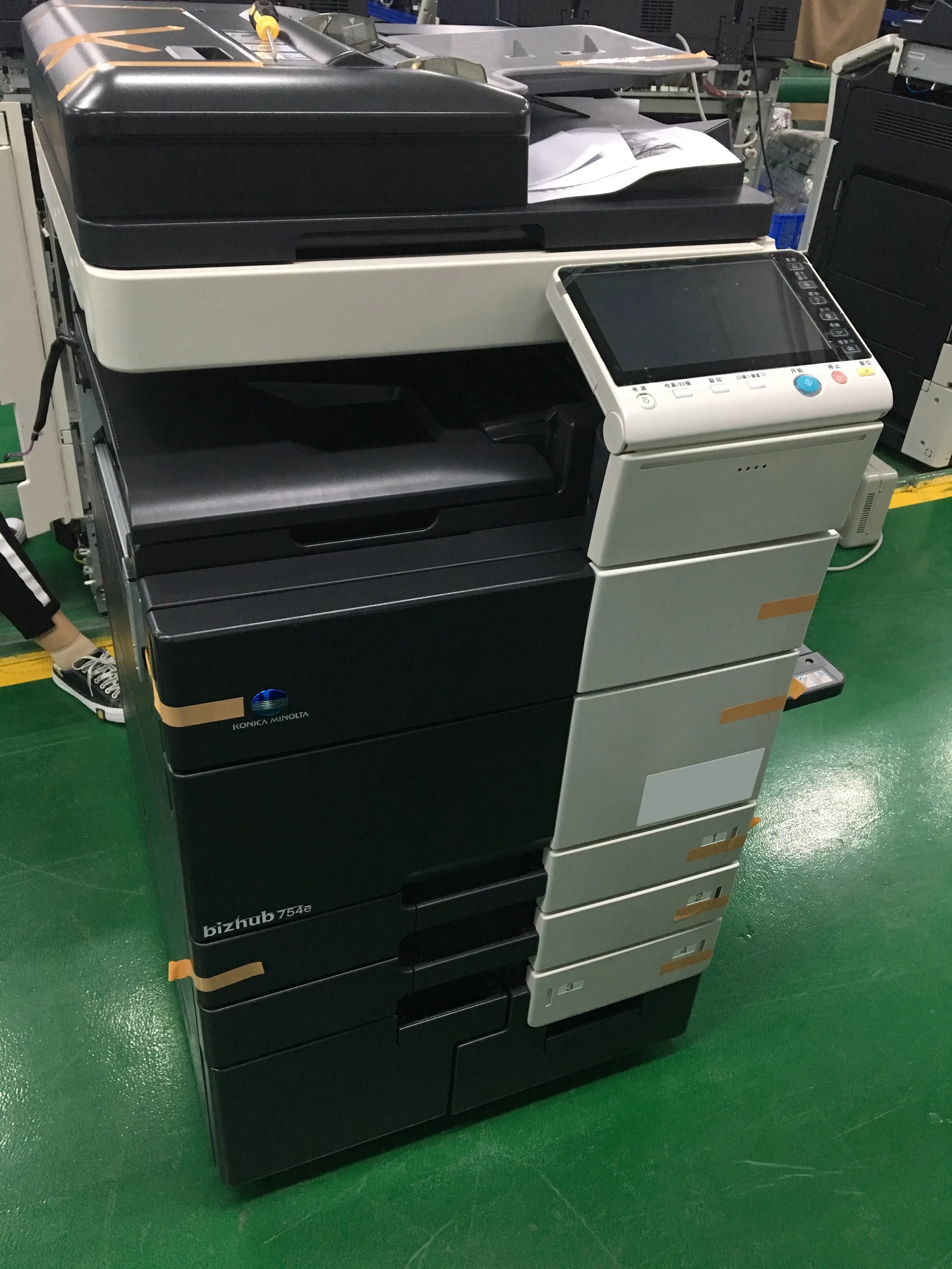 Восстановленный bizhub C754 C654 C754e BH754 использованный принтер Konica Minolta фотокопировальная машина цена