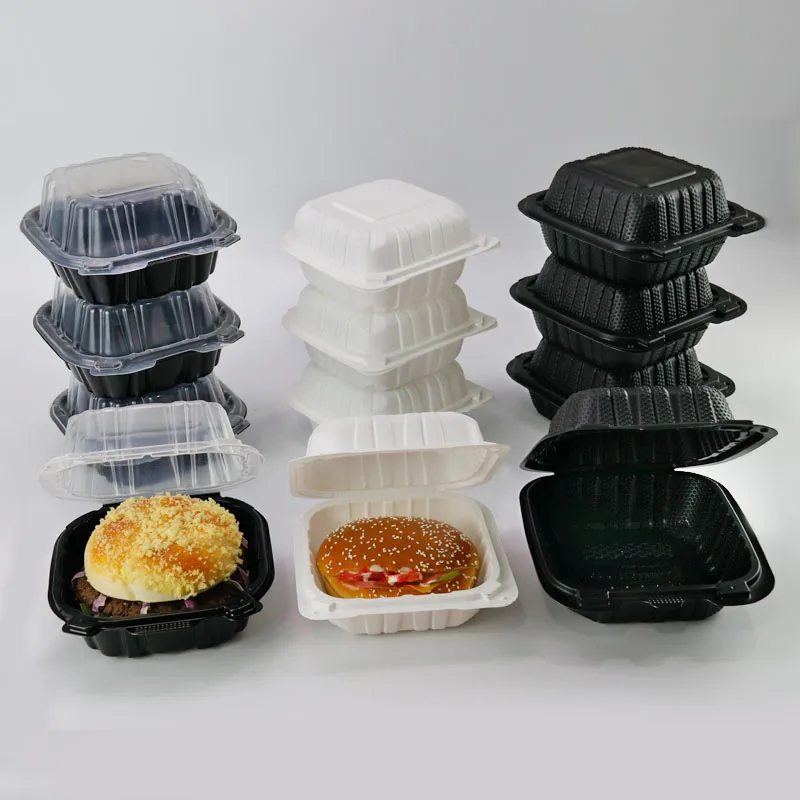 To go plastic containers for restaurant packaging Biodegradable food box microwave meal  lunch box storage containerheavy duty
