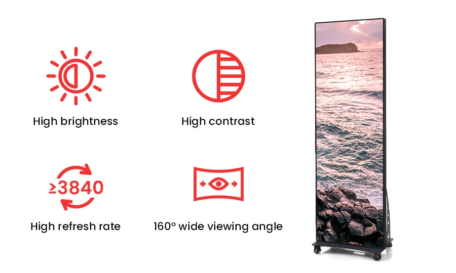 poster led publicity screen floor standing digital signage and displays digital advertising screens