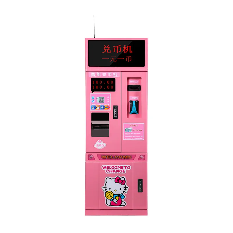 Game Currency Changer Dispenser Factory Price Token Vending Machine Smart Automatic Indoor Bill Laundry Coin Exchange Machines