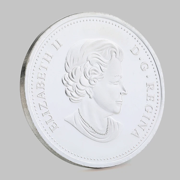 ELIZABETH II D.G.REGINA Customized Metal Silver Plate Coin