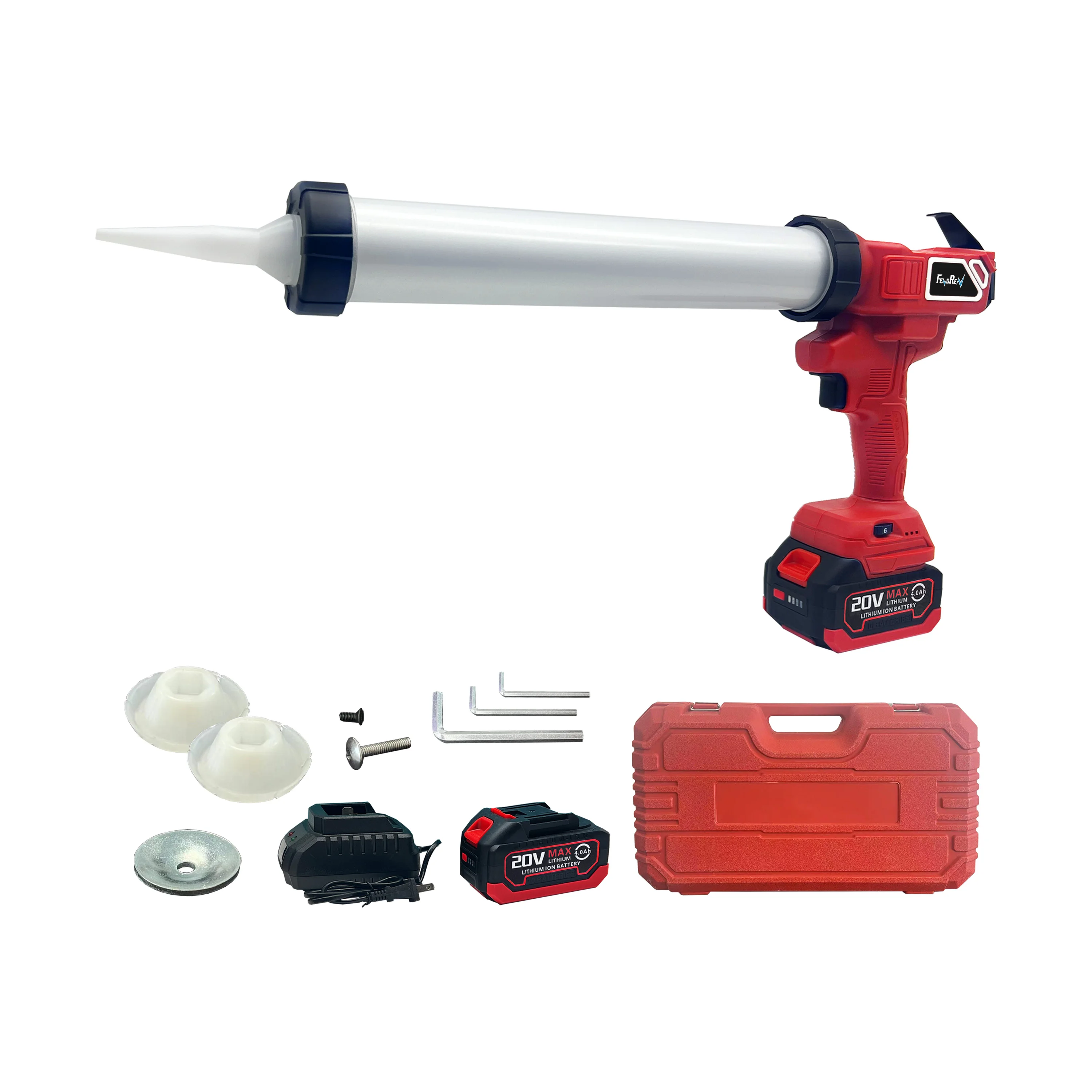 20v cordless soft hard universal structural battery electric glass glue cordless caulk gun for epoxy resin