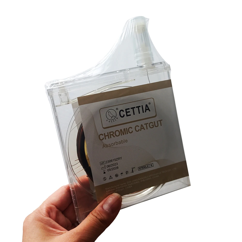 CETTIA KD415 absorbable pet chromic gut cassette surgical sutures for veterinary use