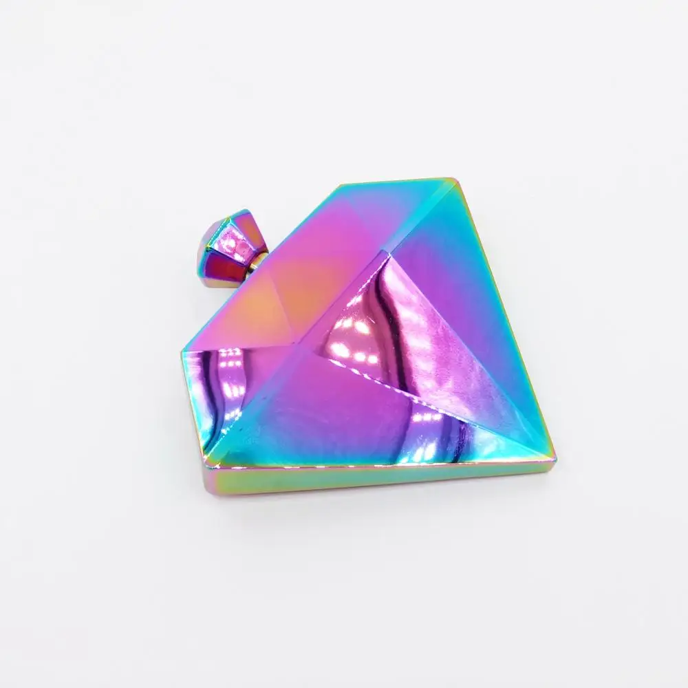 Ready To Ship Wholesale multicolor plate stainless steel diamond shape flask