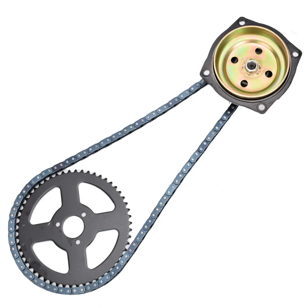 HIAORS Drive System T8F Chain with 6T Gear Box Rear Sprocket 108 Links for 2 Stroke 47cc 49cc Mini Pocket Bike Parts