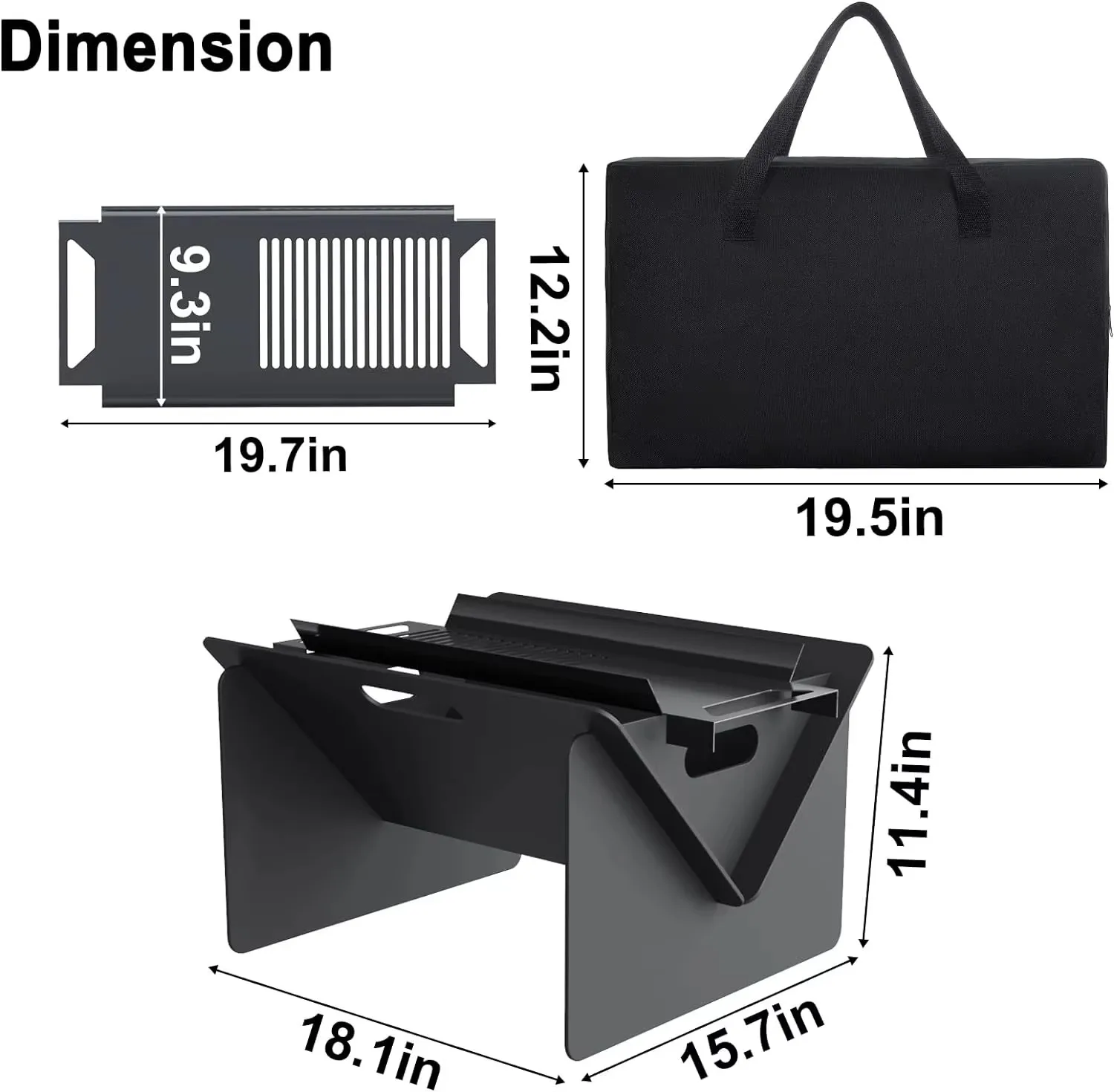 Buy Stainless Steel Foldable Outdoor Charcoal BBQ Grills Portable Smokeless Camping