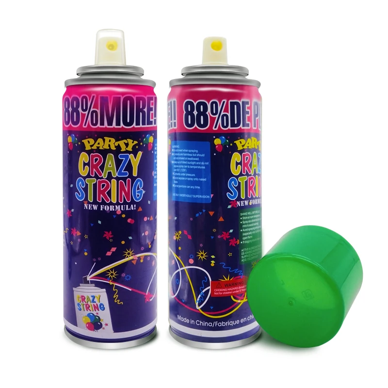 Manufacturer Price  Color Silly String Spray Party Decoration Crazy String