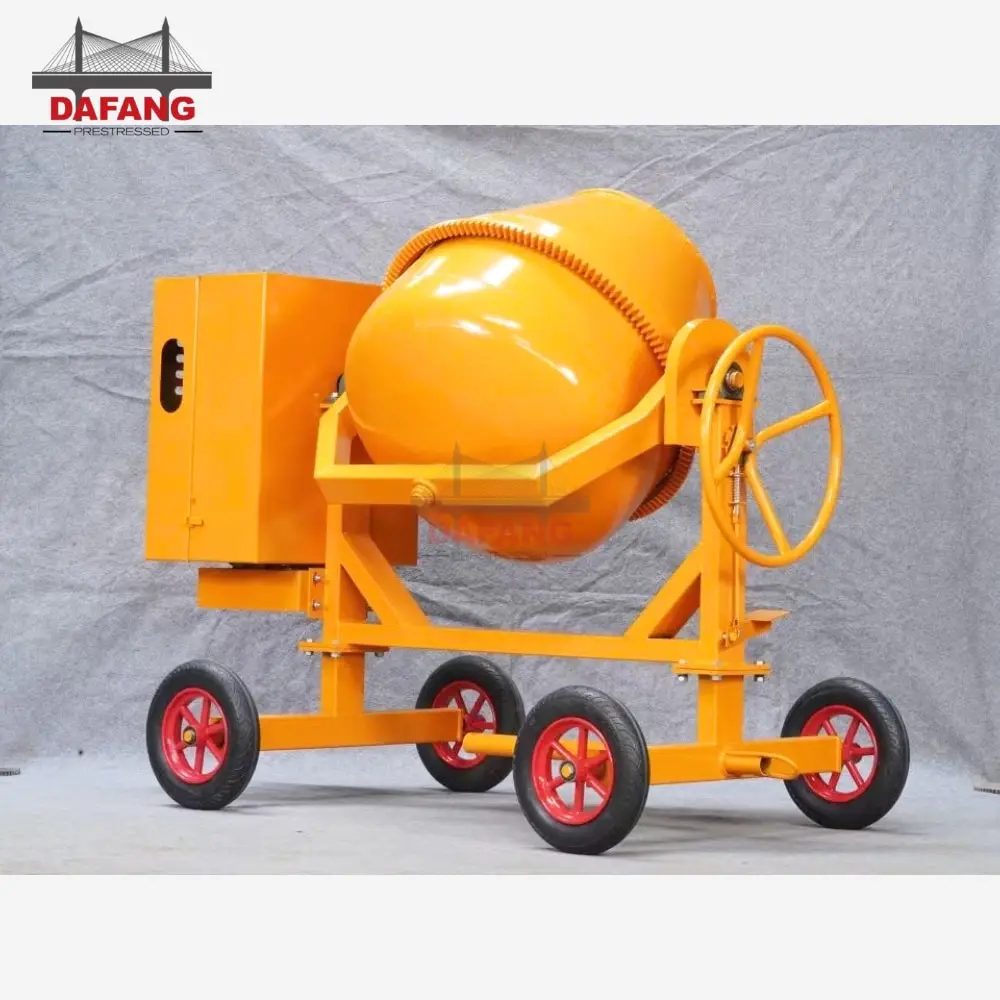 DAFANG 200 400 Liter Concrete Cement Mixer Machine Vertical Castable Pan Mortar Mixer