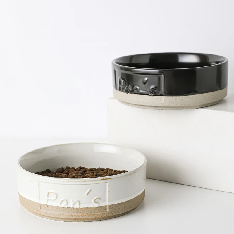 Ceramic Cat Bowl Small Dog Pet Supply Bowls for Cat Bone China Cervical Protect Food Water Cat Bowl
