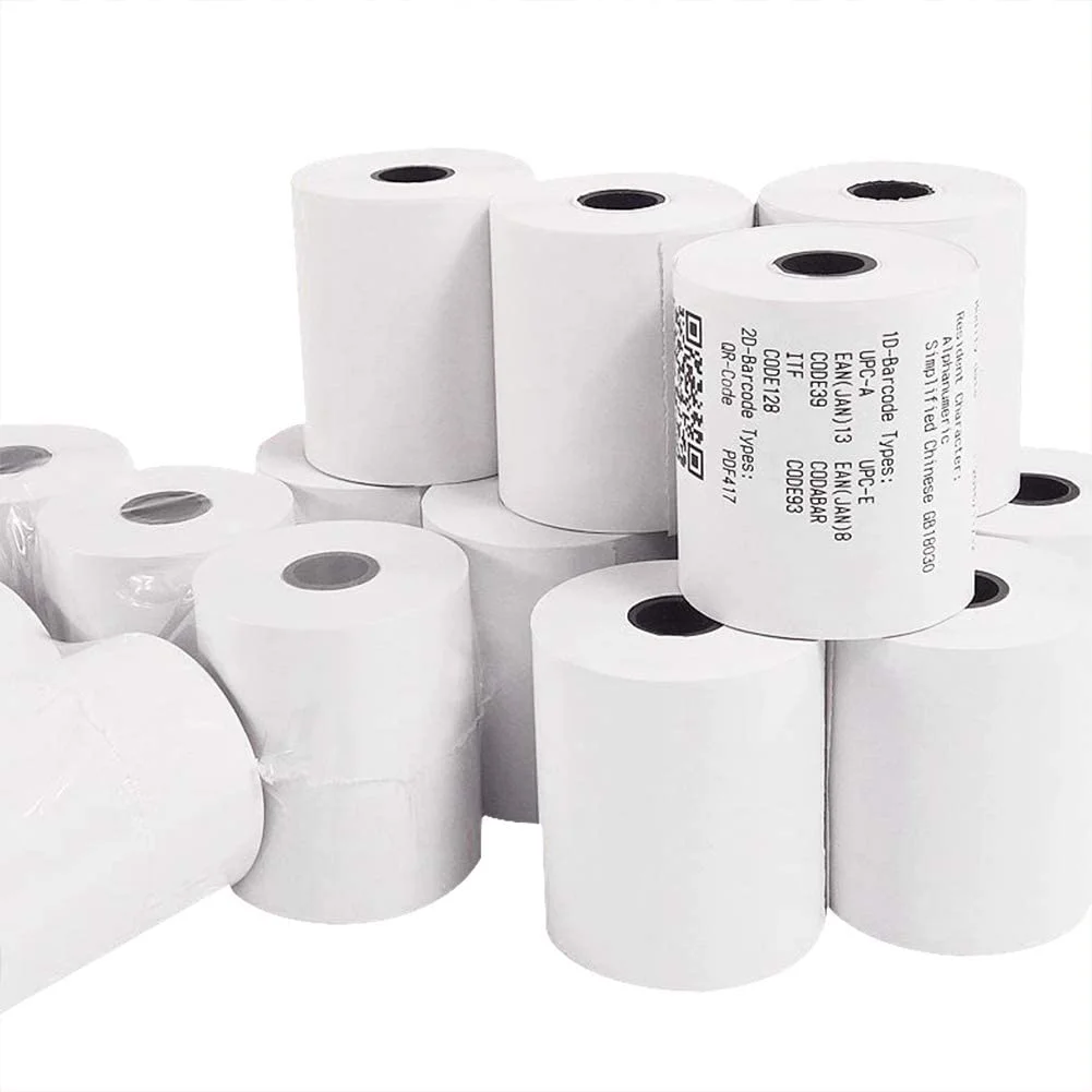 High Quality BPA free 57*40mm thermal paper rolls for calculator printers