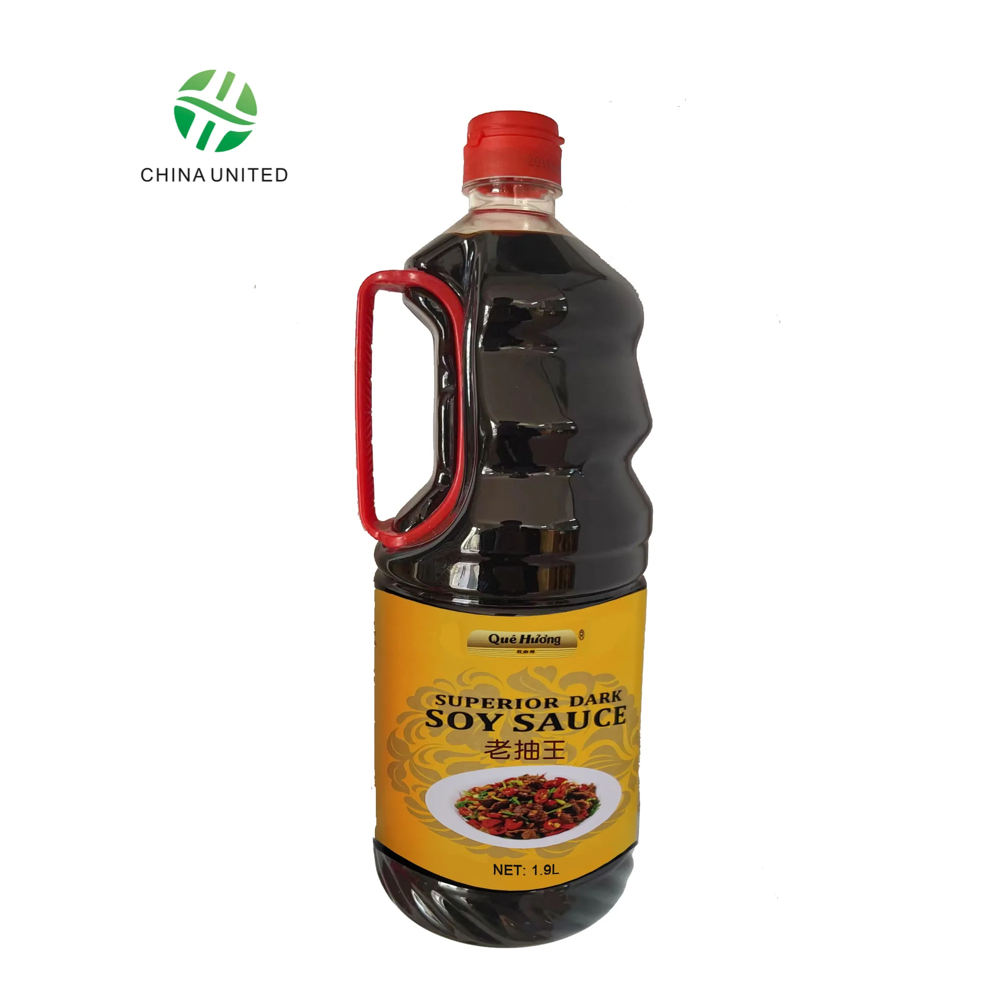 HACCP Premium Dark Soy Sauce 1.9L Naturally Brewed Drum Que Huong Brand Factory Price High Quality condiment