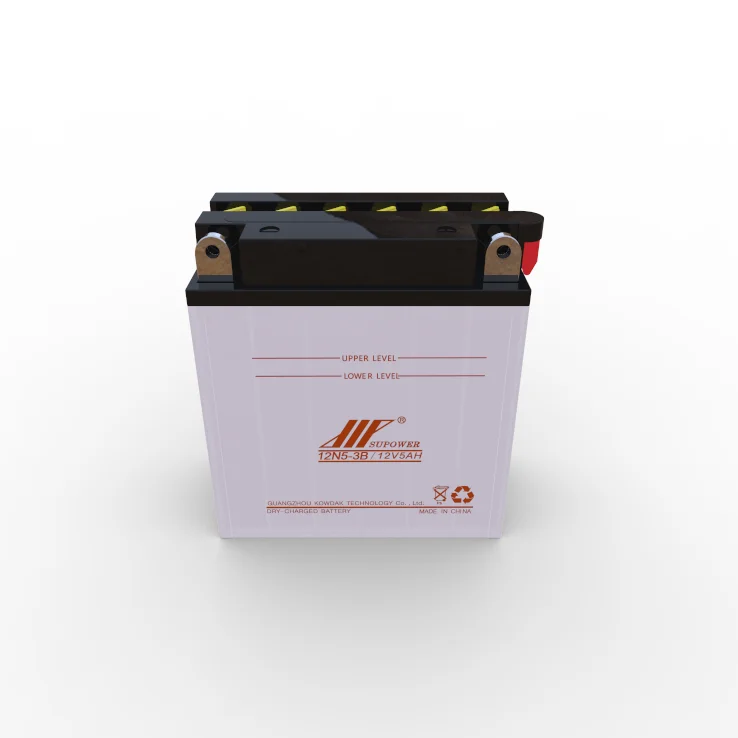 Сухозаряженная свинцово-кислотная батарея для мотоцикла SUPOWER 12N5-3B 12 В 5 Ач