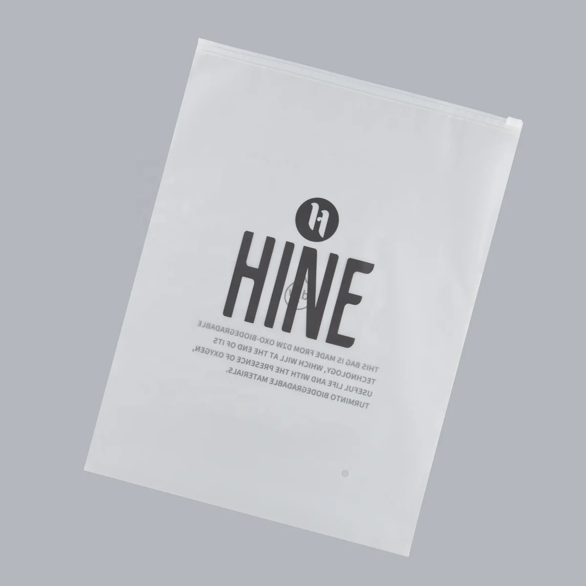 Custom Apparel packaging garment zip lock plastic bag for clothing shoes and underwear