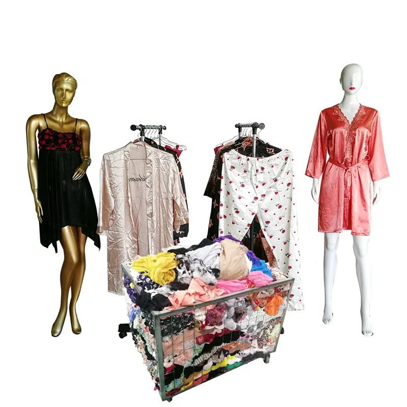 VIP assorted SILK PAJAMA trift clothing bales secondhand bundle ukay sale used clothes