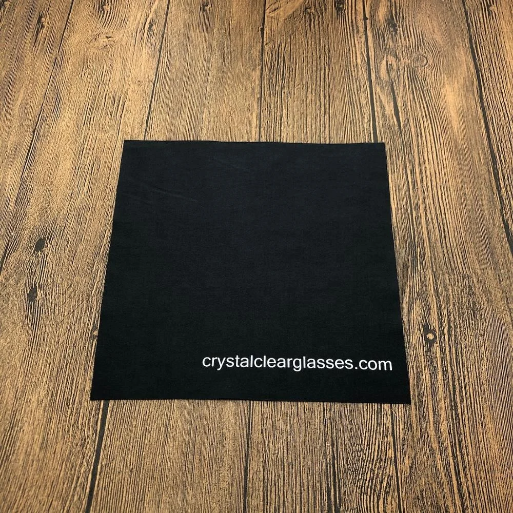 LED LCD Screen Silk Screen Print Microfiber Cleaner Cleaning Cloth For Mobile Phone Screen