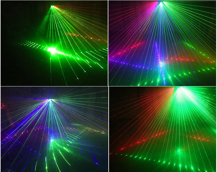 Hot Selling Aluminium 6 Eyes Fan Beam Laser Disco Lights for Wedding Bar Dj  Party Stage Lighting