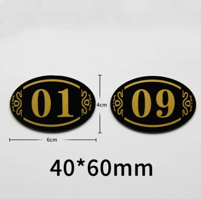 Internet Cafe Restaurant Seat Acrylic Table Numbers