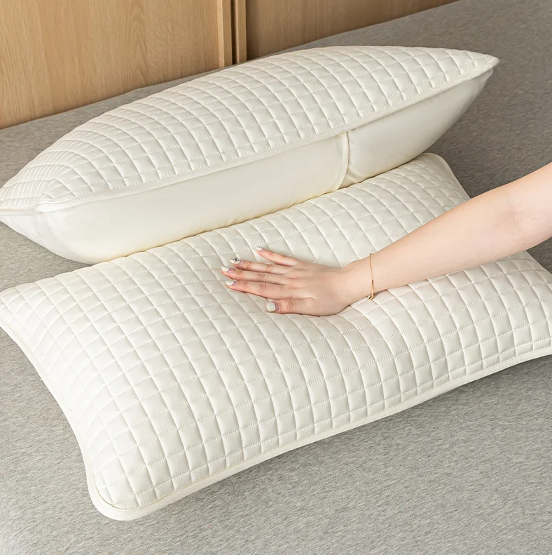 Waterproof - Cotton filling Breathable Pillow Covers Protects Pillows from Dirt Dust and Debris Pillow Protector