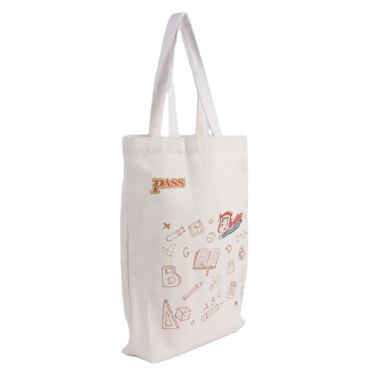 Canvas Bag Men and Women Bag Colorful Printing Portable Eco-Friendly Shopping Bag Large Capacity