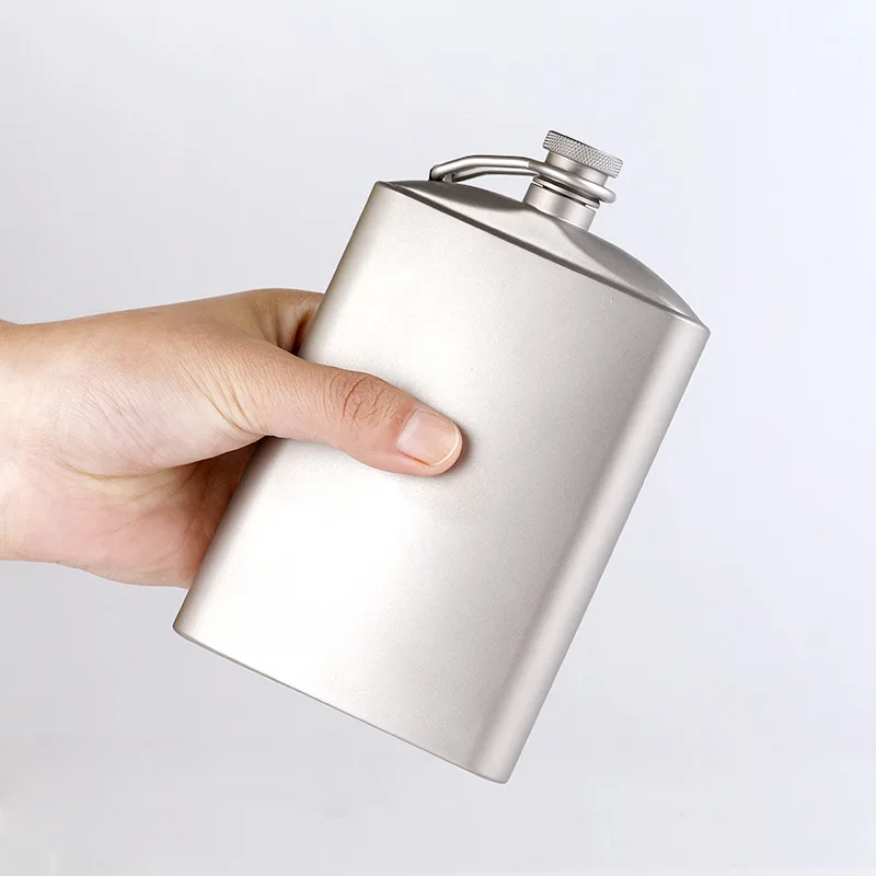 Outdoor titanium wine bottle 200ml 260ml outdoor drinkware flask