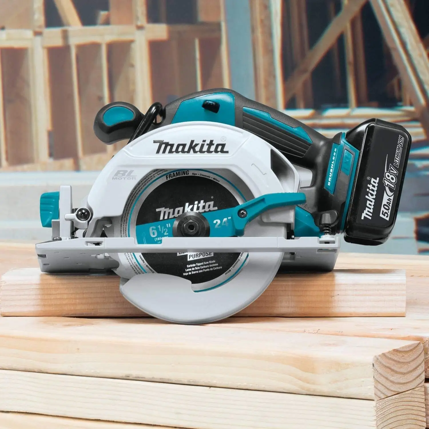Makita Electric Circular Saw DHS680 Brushless Rechargeable 18V Lithium Battery Woodworking Portable Electric Makita Saw
