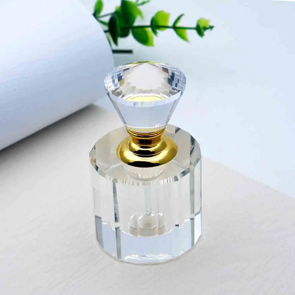 3ml portable irregular elegant essential oil  crystal glass bottle