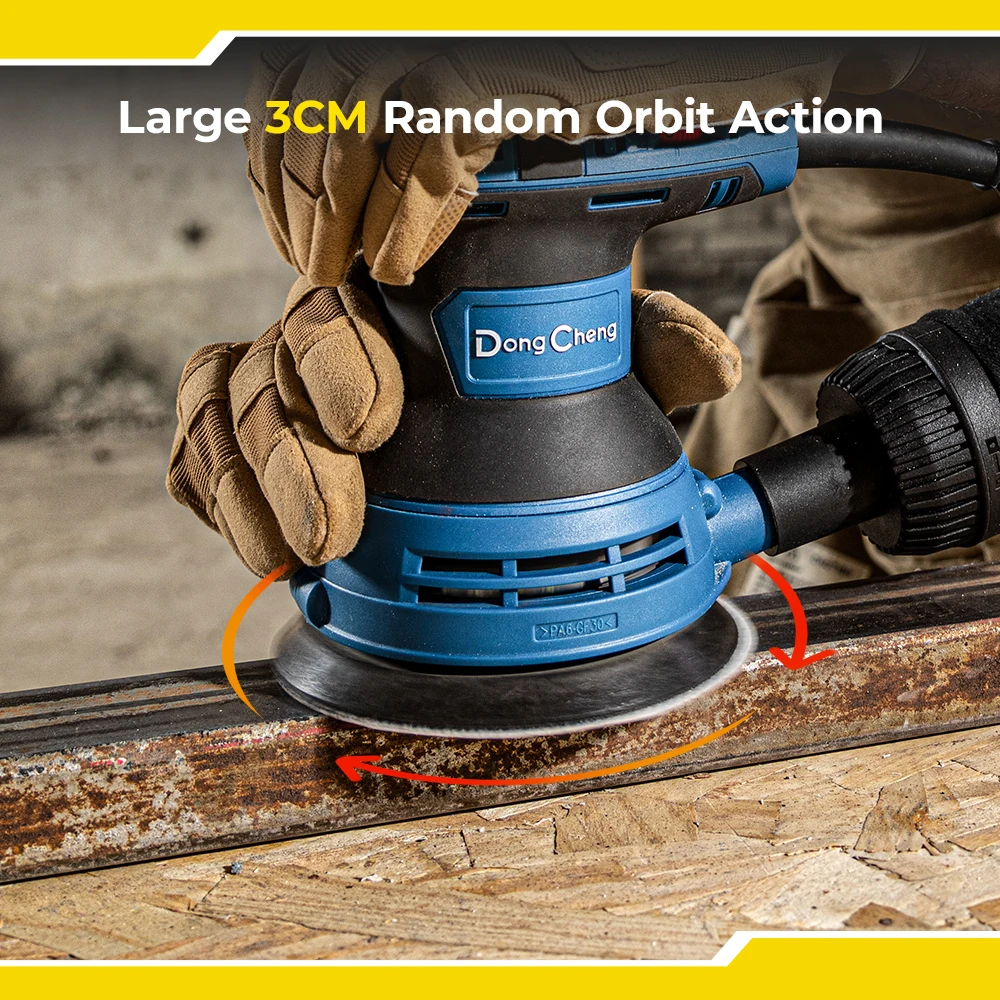 New product 125mm Electric 300W Sander Random Orbital Sander with ultra low vibration structure