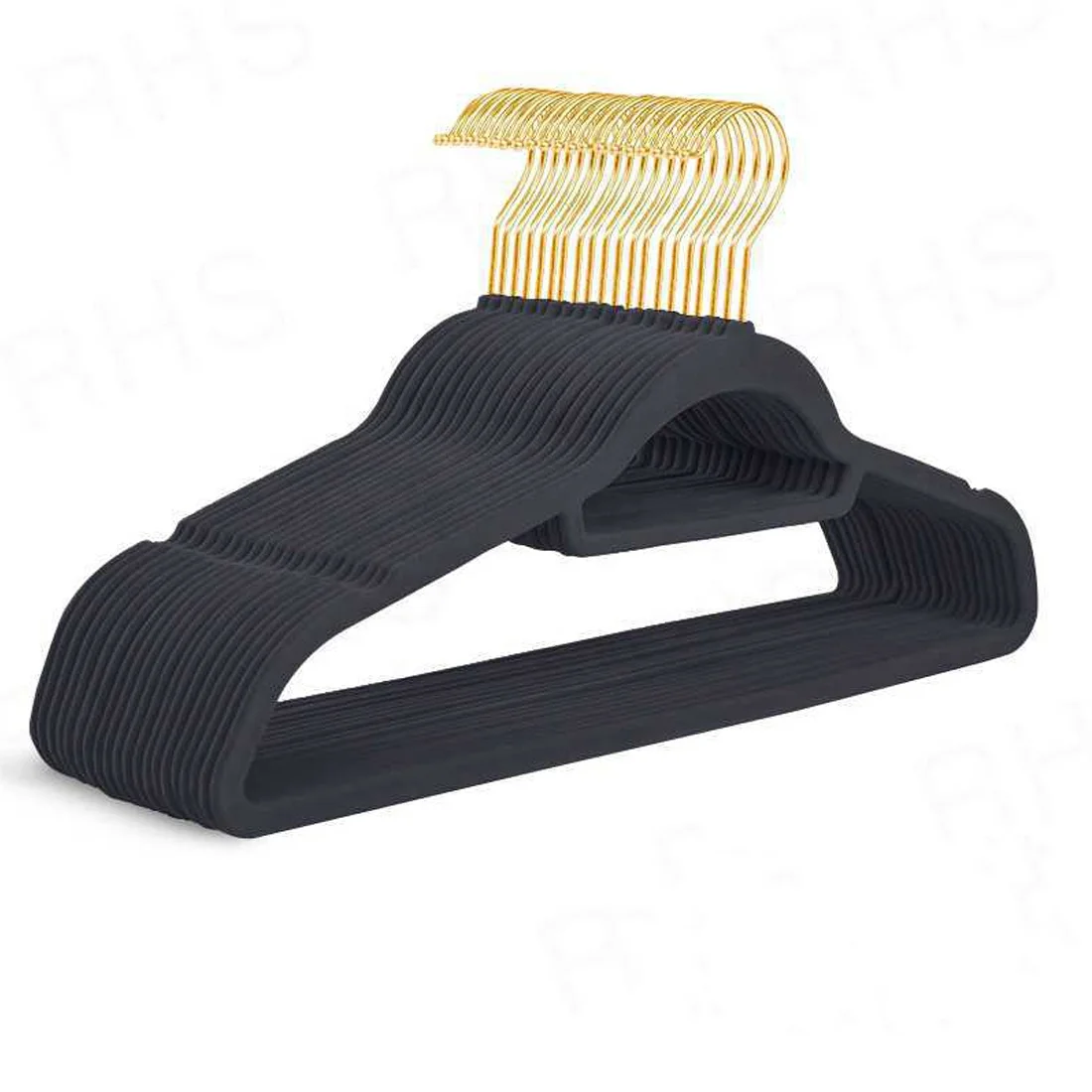 Assessed Supplier 360 Degree Rotatable Soft Clothes Black 50 Pack hot pink velvet  coat hanger gold hook premium velvet hanger