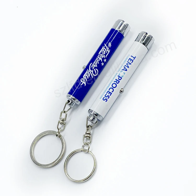 Высококачественный пластиковый брелок для ключей рекламный дизайн Светодиодный проекционный с логотипом