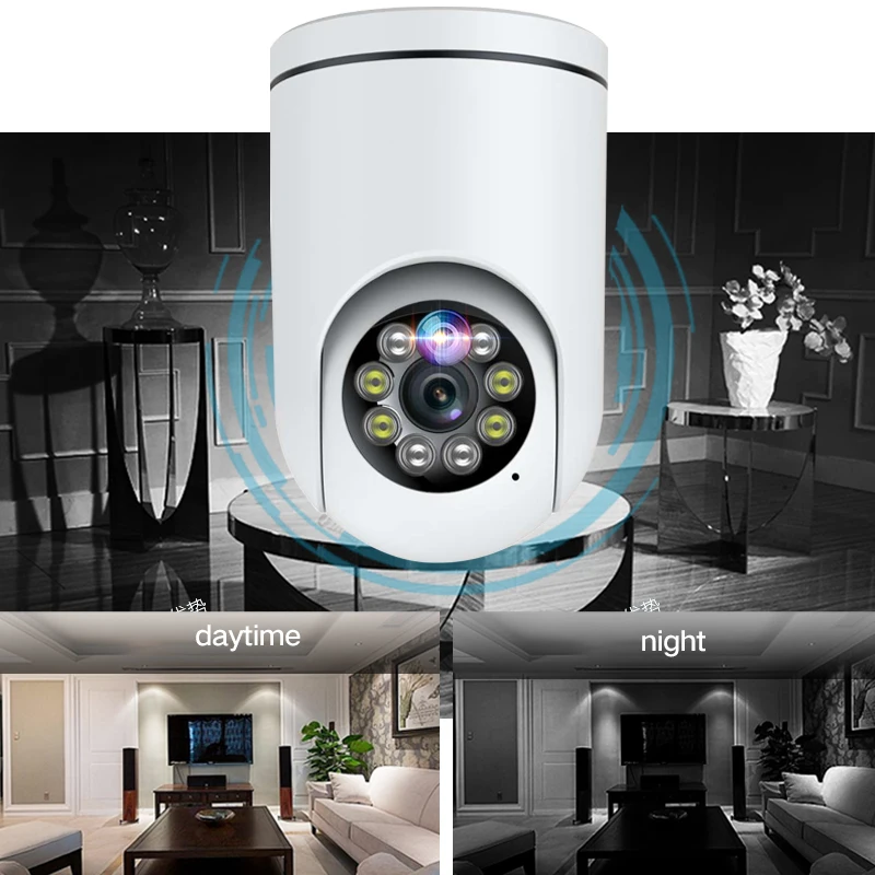 3MP WiFi Camera Icsee Home Smart Life Full HD IP Camera CCTV Mini Support 128GB Memory Card Surveillance Camera For House
