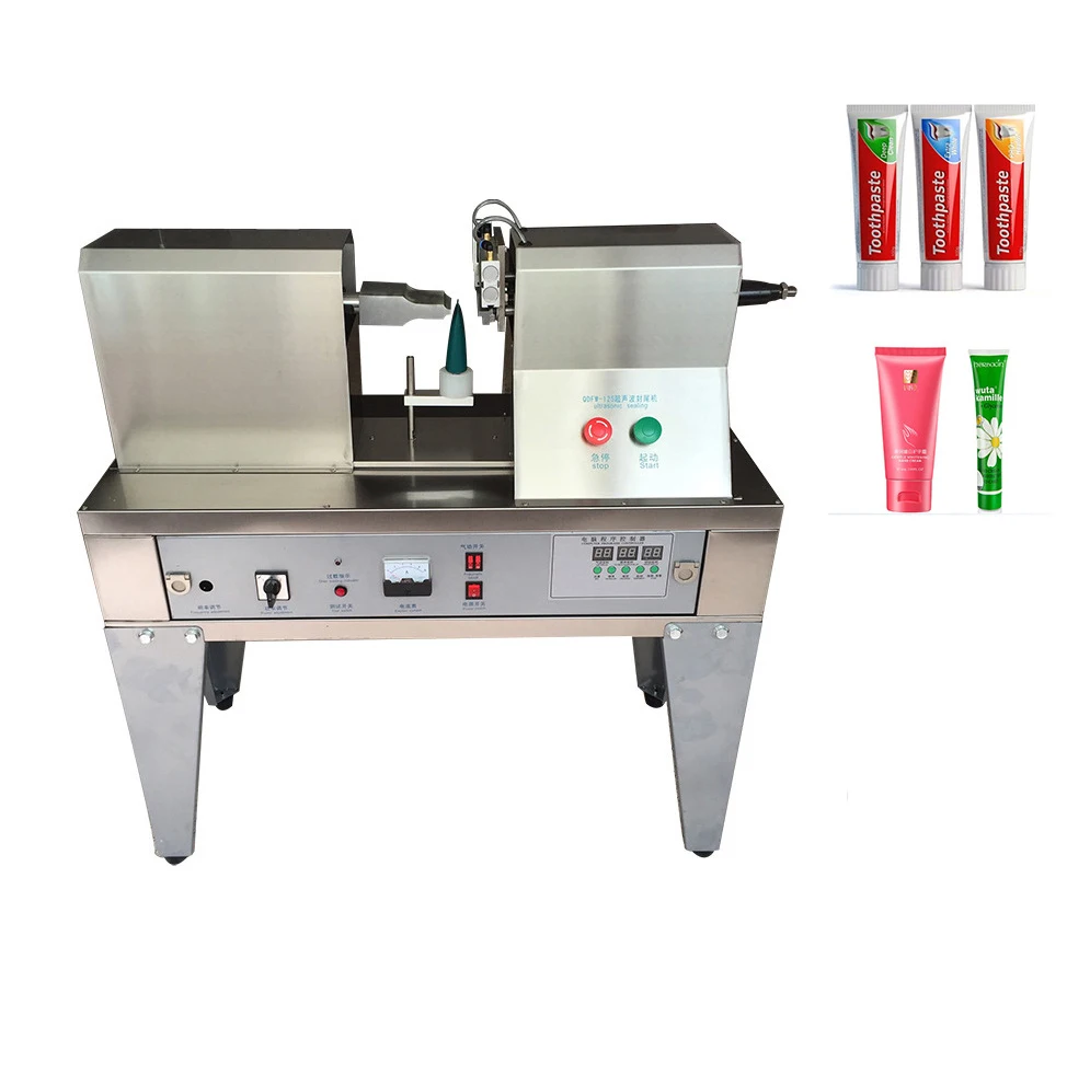 Economic semi automatic ultrasonic cosmetic lotion tube sealing machine