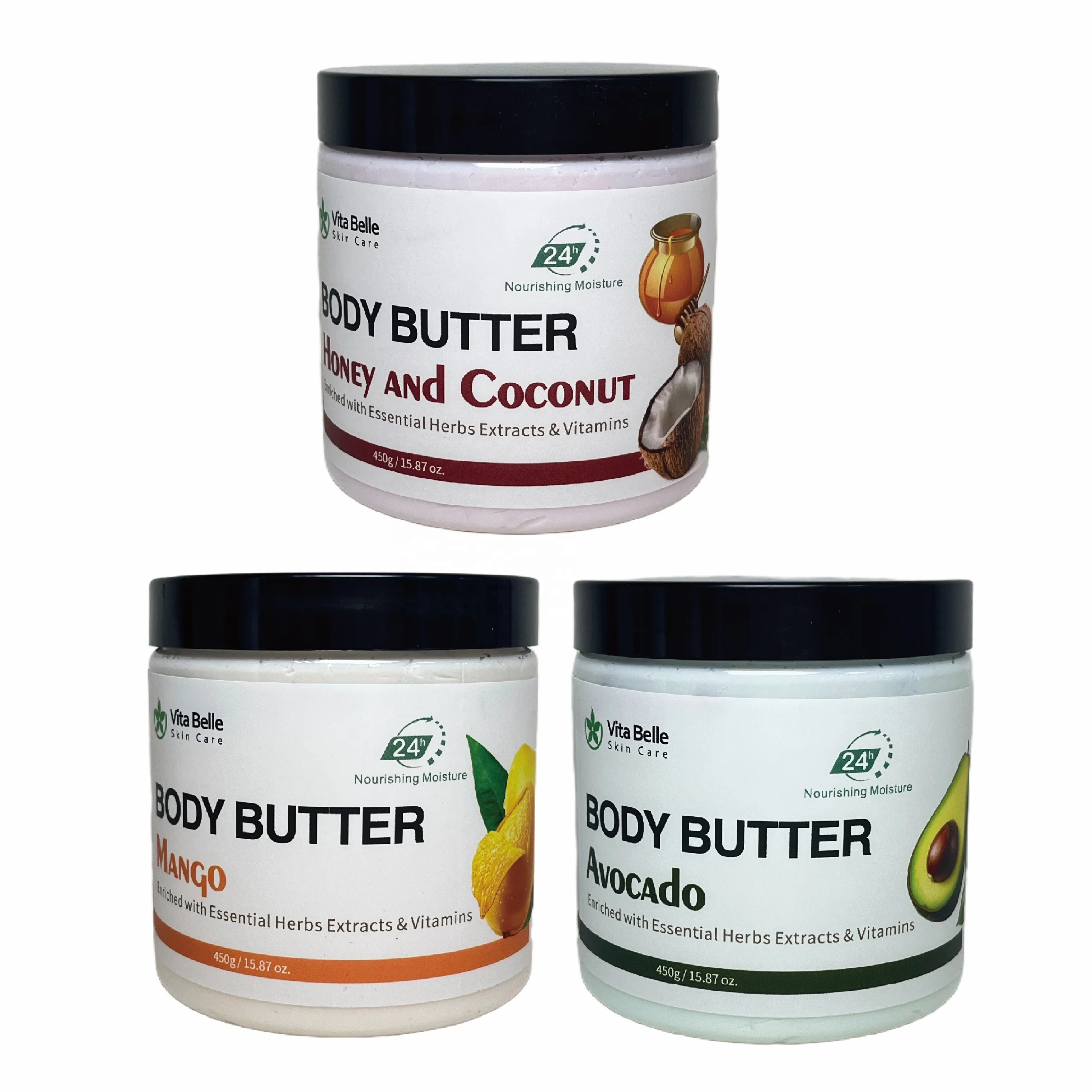 Vegan Private Label Natural Organic Whipped Almond Body Shea Cocoa Butter Lotion Raw Whipped Body Butter