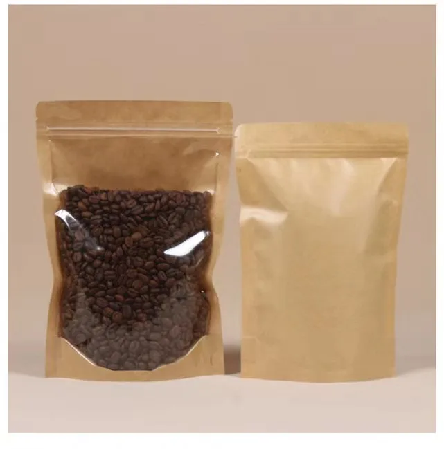 Factory Direct Sales Composite Paper Bag Kraft Paper Kraft Paper Bag Ziplock
