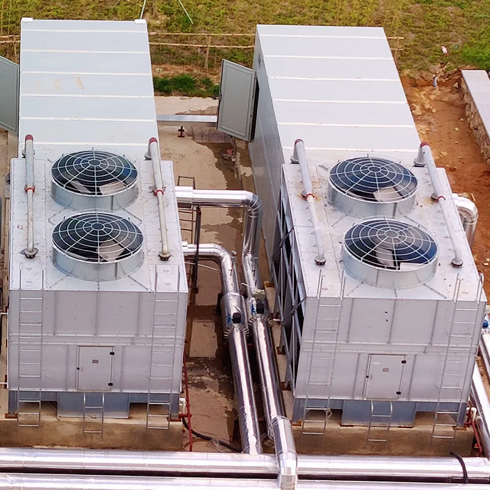 All In One Cooling Station Falling Film Large Integrated Screw Chiller Plant