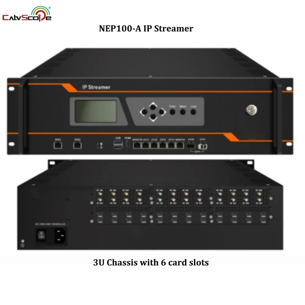 NEP-100A IP Streamer IP-шлюз и IPTV-сервер для приложения преобразования протокола IPTV-системы