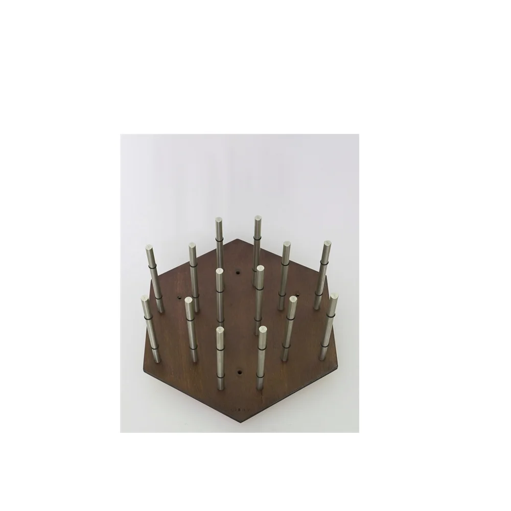 Made In Italy Natural Wood Wine Rack Walnut Bottle Holder For High End Restaurants Furniture