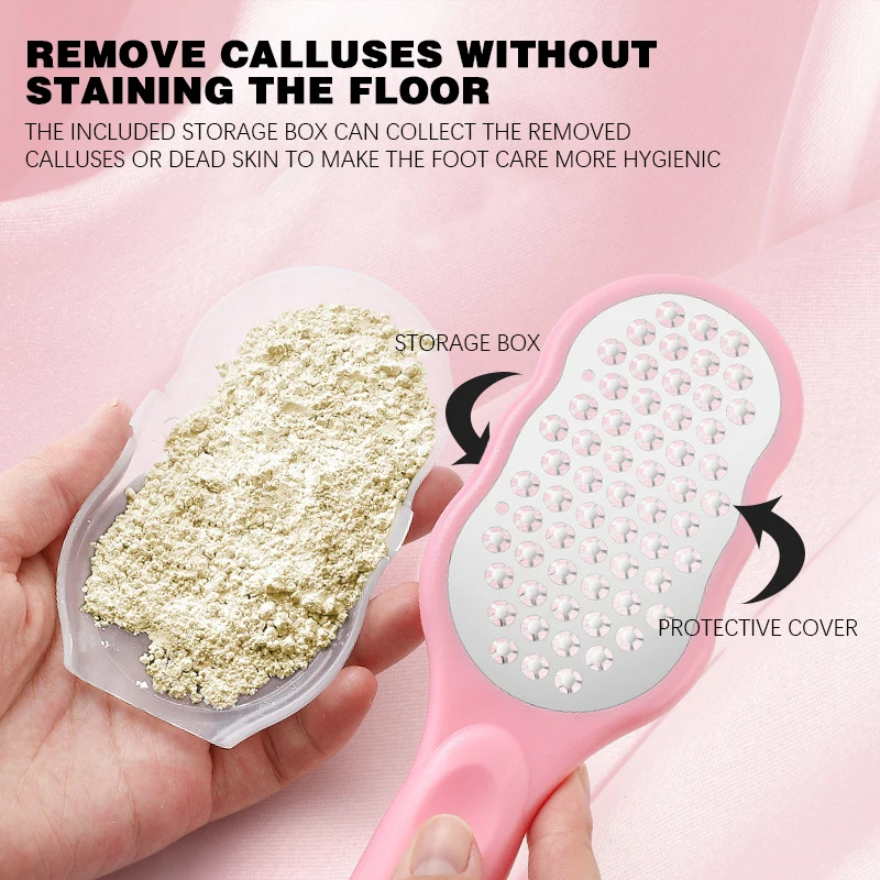 Customized various foot care tools pedicure file with LOGO remove dead skin pedicure tools set stainless steel foot file