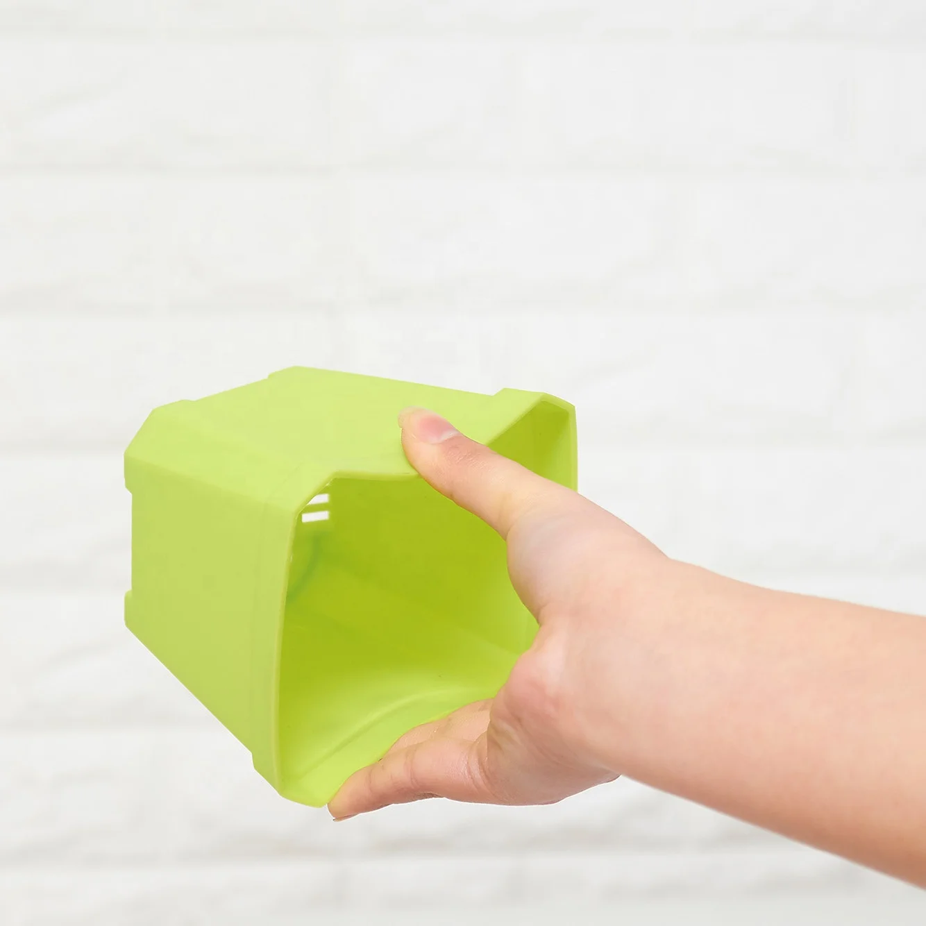 Garden Supplies Decorations For Home 2.75 4 Inch Square Thick Transparent Clear Colorful Succulent Plant Pot