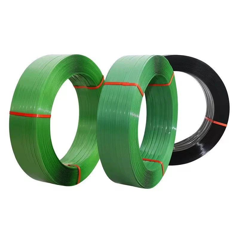 High Tensile Strength Green PET Strapping Band for Pallet Packing
