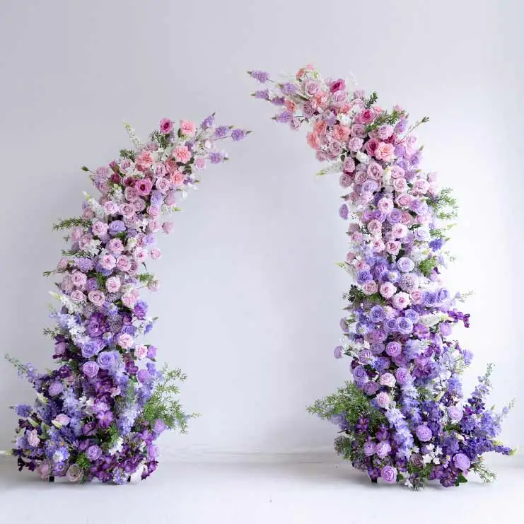 New artificial flower arch backdrop wedding arch flowers decorative flower arch for wedding decoration