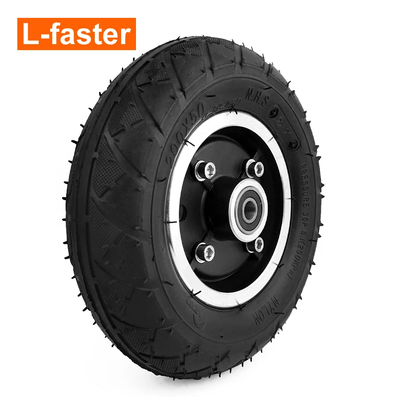 8 Inch Drum Brake Solid Scooter Wheel With an Right Hand Lever and Cable 1.2m or 1.8m