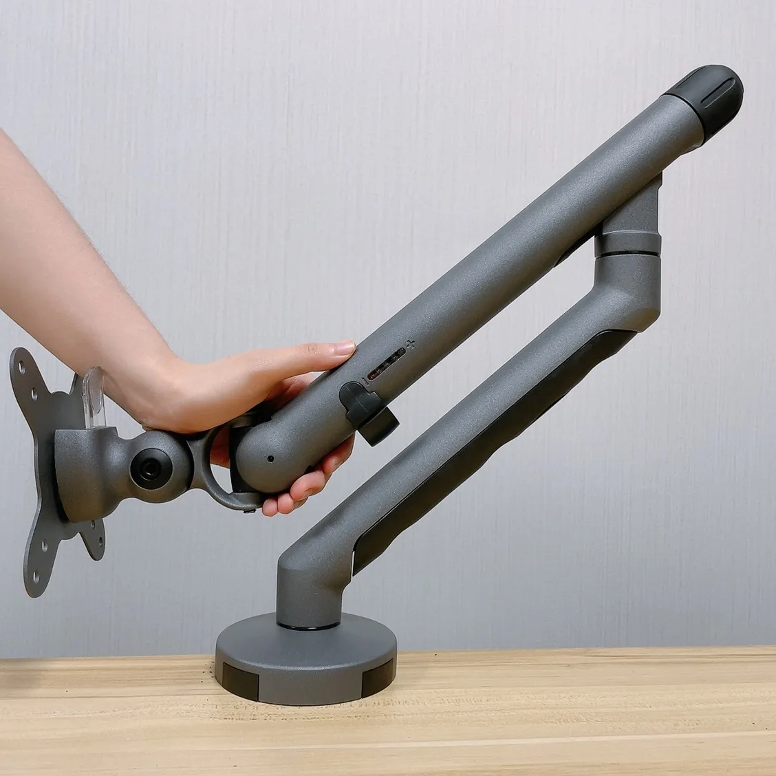 Single Monitor Stand Screen Adjustable Height Desktop Quick Mount 2 USB Computer Monitor Arm