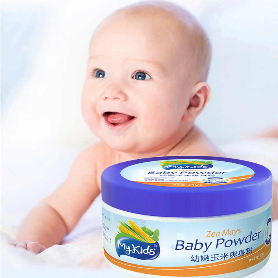 Hot Selling MyKids Prevent Prickly Heat Absorb Sweat And Oil Baby Bath Powder Corn Baby Powder