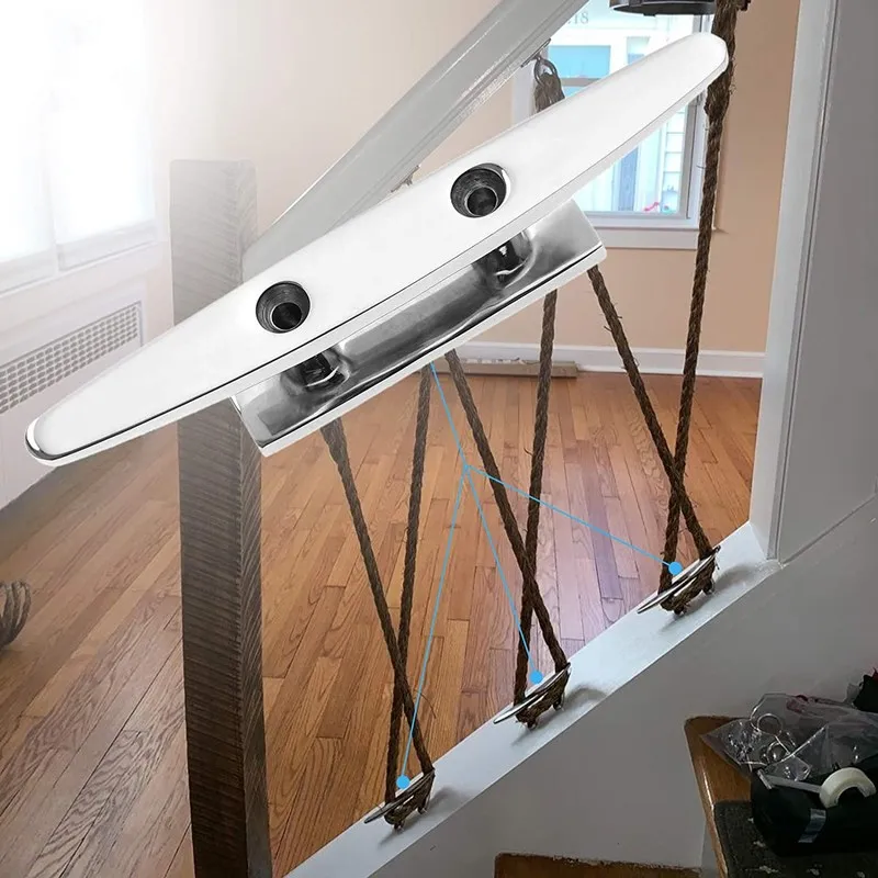 Marine heavy duty french 316 deck cabinet cleat for ship