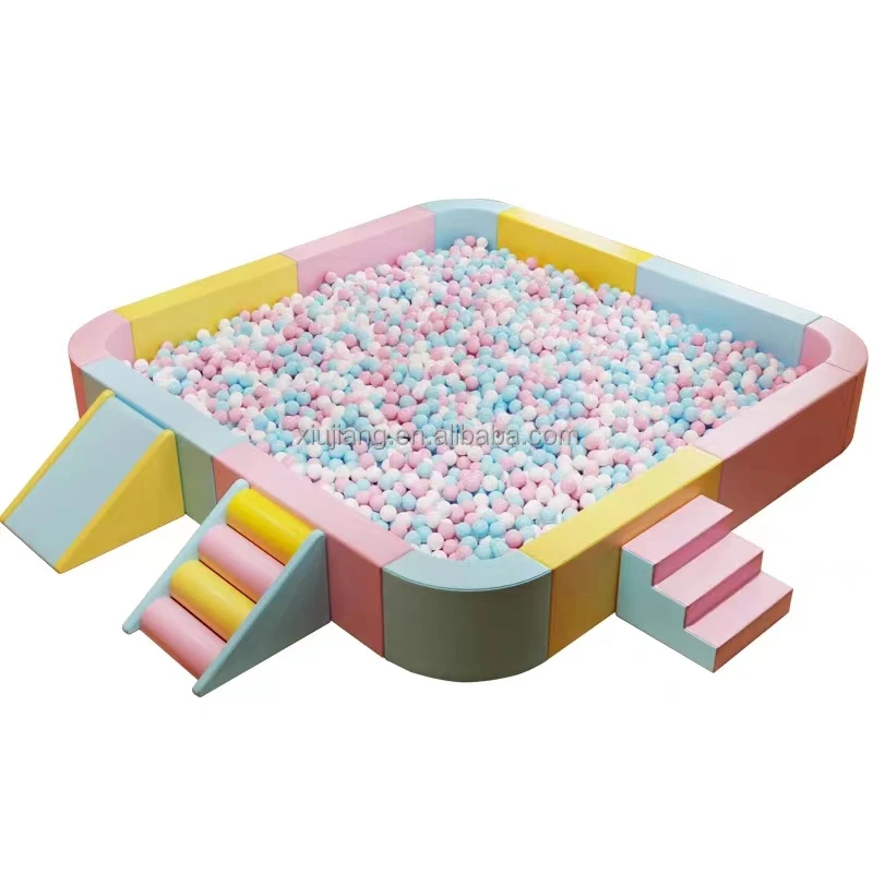 pastel color soft play climber kids nude soft play rainbow bridge ball pit rainbow bridge soft play set with indoor playground