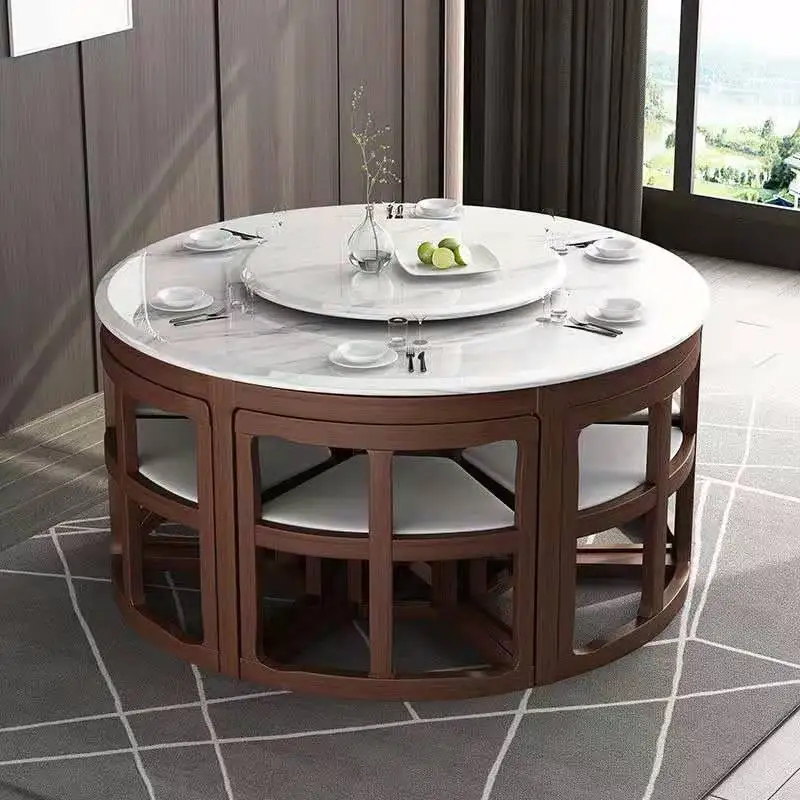 Nordic Modern Dining Room Table Simple Round Personality Marble Dining Table