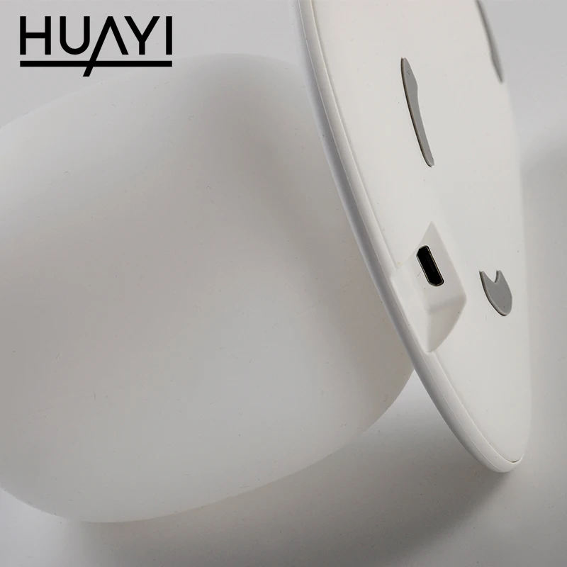  HUAYI оптовая продажа спальня мобильного телефона Беспроводная зарядная панель с регулируемой яркостью Светодиодная настольная